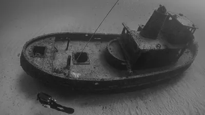 Затонувший корабль, фото - Новости Zakon.kz от 19.10.2025 08:55