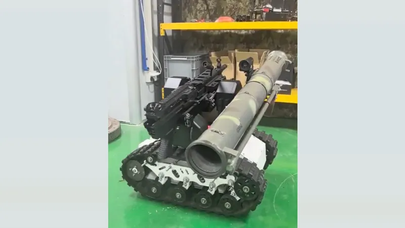 Боевого робота с автоматической пушкой показали инженеры Южной Кореи