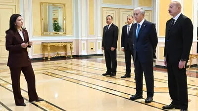 Токаев, Алиев, президенты, фото - Новости Zakon.kz от 21.10.2025 12:58