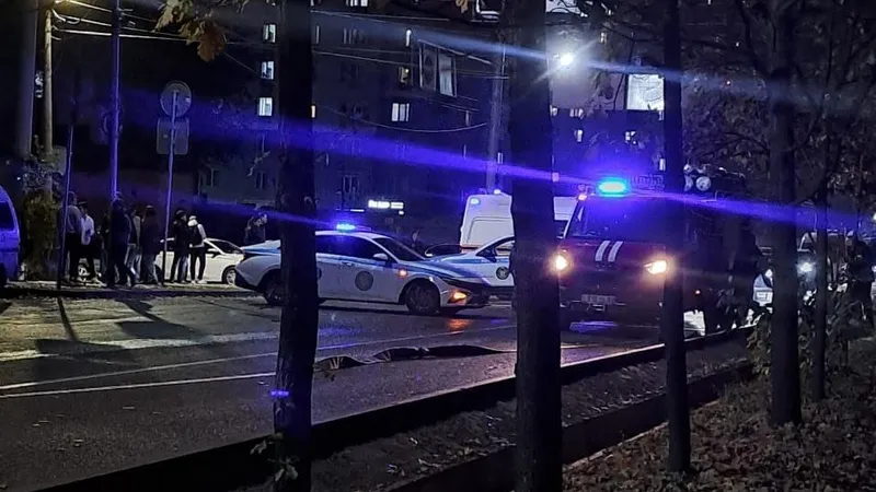 Административное здание горит в Алматы