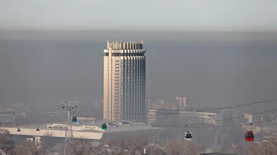 смог в Алматы, фото - Новости Zakon.kz от 25.10.2025 09:02