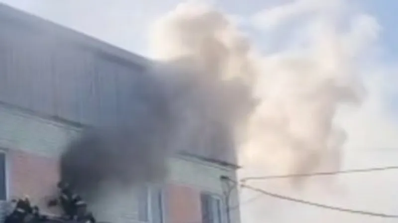 Потолочное перекрытие загорелось в одном из общежитий Астаны