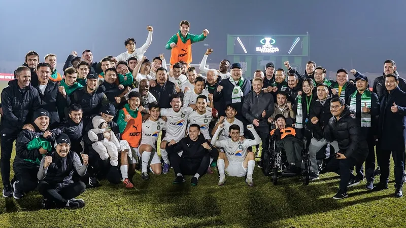 "Елимай" празднует историческую путевку в Лигу конференций УЕФА