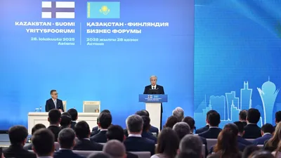 президент Финляндии Александр Стубб, президент РК Касым-Жомарт Токаев, фото - Новости Zakon.kz от 28.10.2025 17:11