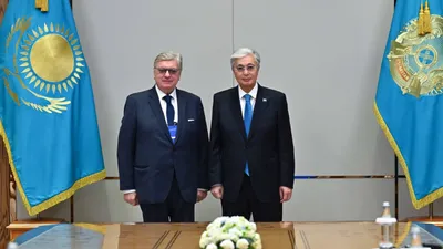ректора МГИМО Анатолий Торкунов, президент РК Касым-Жомарт Токаев, фото - Новости Zakon.kz от 31.10.2025 16:58