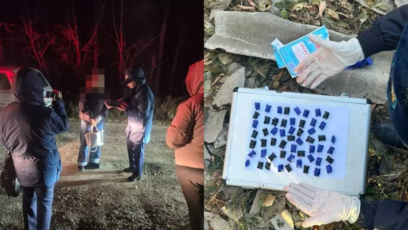 В Бурабае задержана 18-летняя "закладчица" с десятками свертков мефедрона