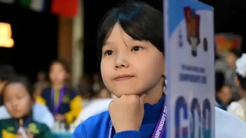 Восьмилетняя шахматистка из Мангистау вошла в число сильнейших шахматисток Азии