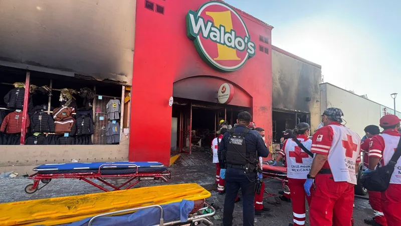 В Мексике 23 человека погибли при пожаре и взрыве в магазине
