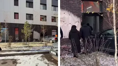 в Астане автомобиль влетел в жилой дом около школы, фото - Новости Zakon.kz от 04.11.2025 18:36