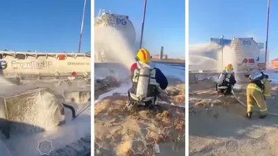 пожар в Атырауской области, фото - Новости Zakon.kz от 04.11.2025 18:11