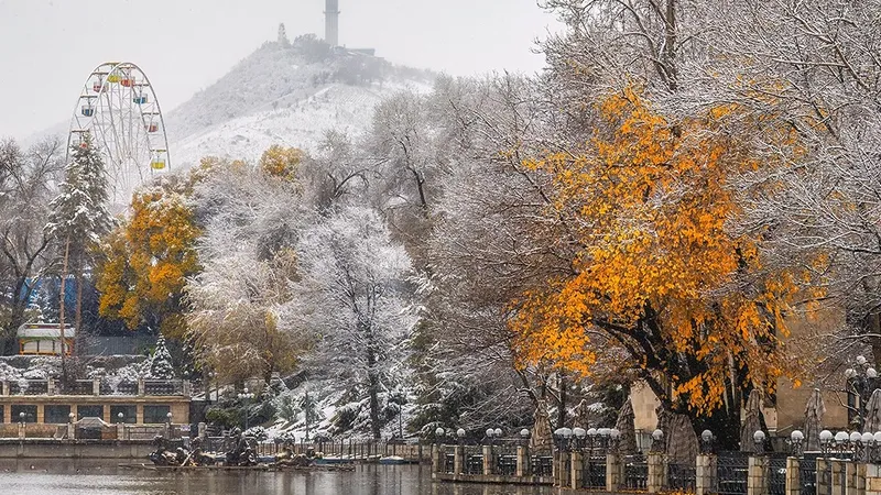 Первый снег в Алматы: волшебные кадры популярного фотографа покорили Казнет