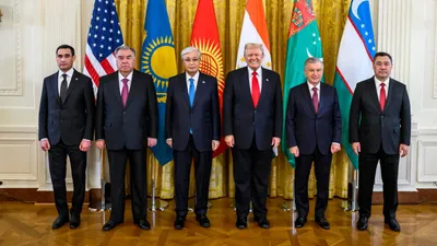 Президенты стран ЦА и Дональд Трамп, фото - Новости Zakon.kz от 08.11.2025 11:08