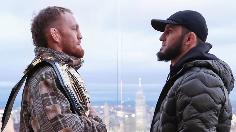 Махачев и Маддалена провели битву взглядов на небоскребе в Нью-Йорке