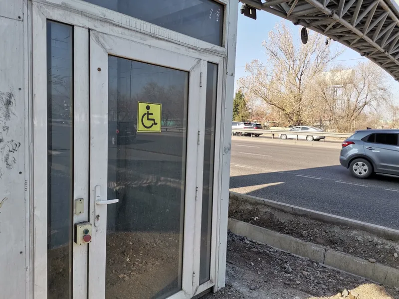 Лифт в надземном пешеходном переходе, фото - Новости Zakon.kz от 17.11.2025 11:07