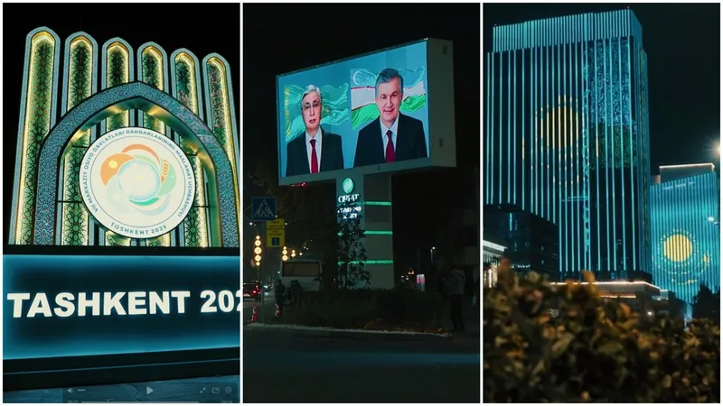 Флаги Казахстана и Узбекистана, фото президентов: как украсили Ташкент к визиту Касым-Жомарта Токаева