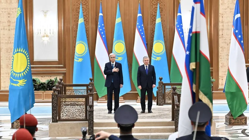 Как прошла церемония приветствия Касым-Жомарта Токаева в Ташкенте