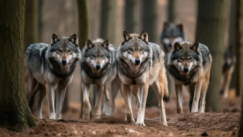 Казахстанцев напугала стая волков, живущая на острове близ Мангистау