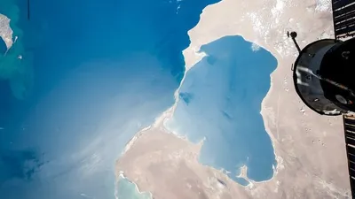 Каспий и залив, МКС, фото - Новости Zakon.kz от 17.11.2025 16:22