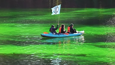 В Венеции Грета Тунберг вместе с экоактивистами вылила химикаты в главный канал города, фото - Новости Zakon.kz от 23.11.2025 05:00