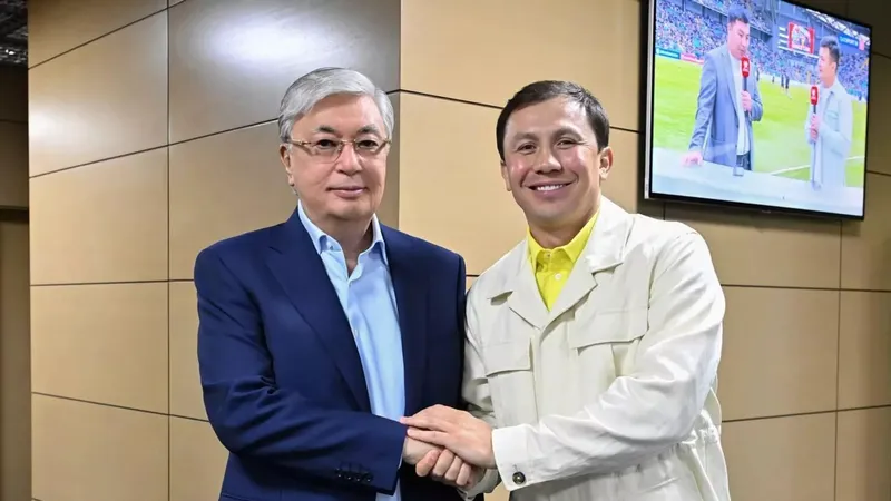 Токаев поздравил Головкина с избранием на пост президента World Boxing