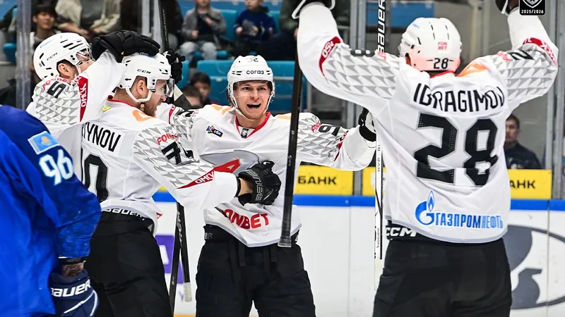 "Авангард" забил три рекордные шайбы за 40 секунд в матче с "Барысом"