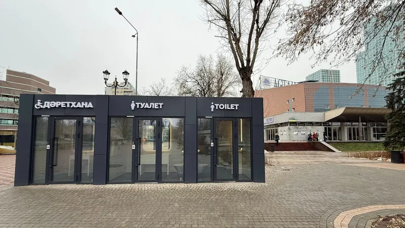 С видом на улицу: прозрачный туалет появился в Астане