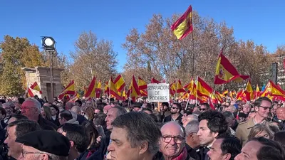 митинг в Мадриде, фото - Новости Zakon.kz от 30.11.2025 18:47