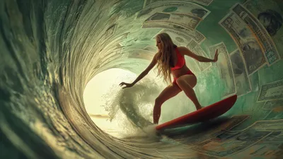 Серфинг, девушка, доллары, фото - Новости Zakon.kz от 03.12.2025 05:20