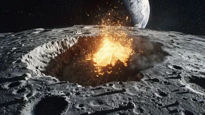 Взыв кратера на Луне, фото - Новости Zakon.kz от 03.12.2025 06:27