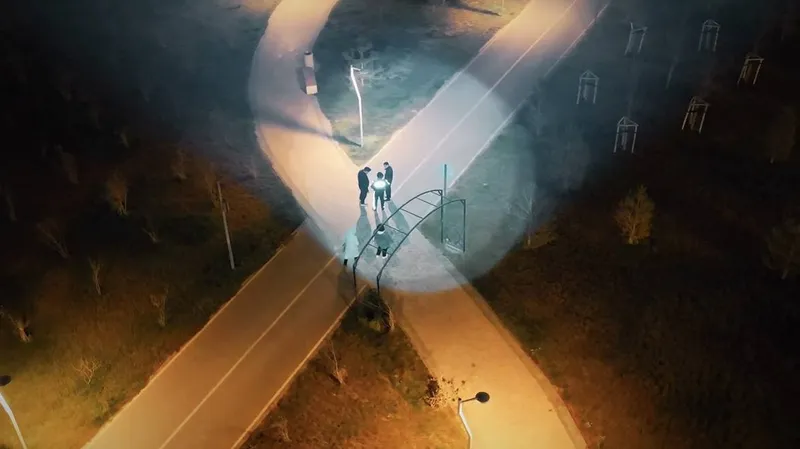 "Умные" дроны взяли под контроль ночной Шымкент