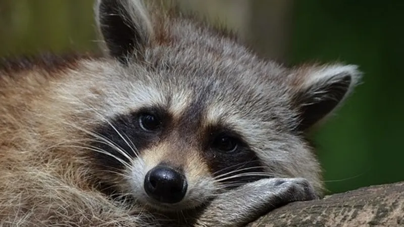 Енот разгромил алкомаркет в США и уснул в туалете