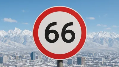 дорожный знак, ограничение скорости, фото - Новости Zakon.kz от 04.12.2025 16:22