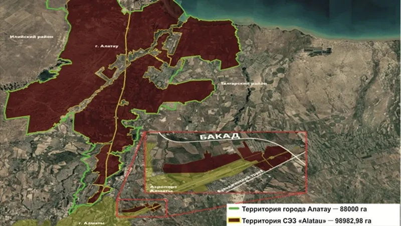 План границ СЭЗ "Alatau", фото - Новости Zakon.kz от 05.12.2025 08:54