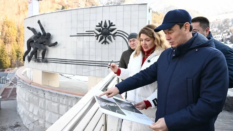 Аким Алматы ознакомился с ходом реконструкции "Медеу"