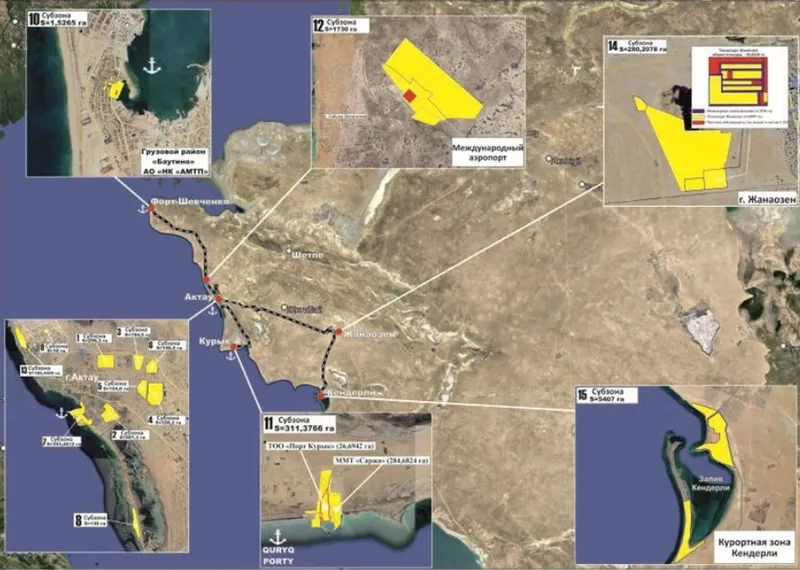 территория СЭЗ "Морпорт Актау", фото - Новости Zakon.kz от 10.12.2025 10:23
