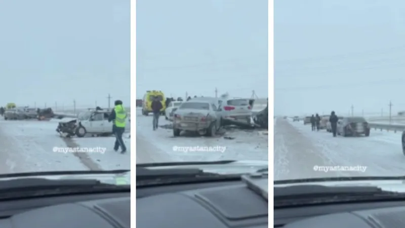 Массовое ДТП со смертельным исходом произошло на трассе Акмолинской области