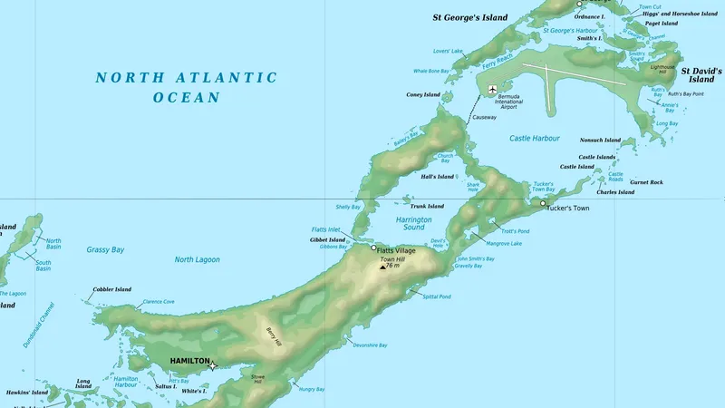 Геологи раскрыли тайну "плавающих" Бермуд