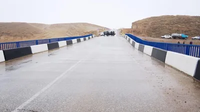 Автомобильный мост обрушился в Туркестанской области
