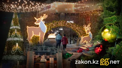 Световые фигуры в Костанае, елка в Талдыкоргане, новый год, Казахстан, фото - Новости Zakon.kz от 19.12.2025 13:45