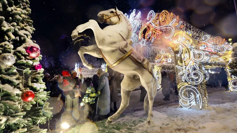 13 новых новогодних локаций появились в разных районах Алматы