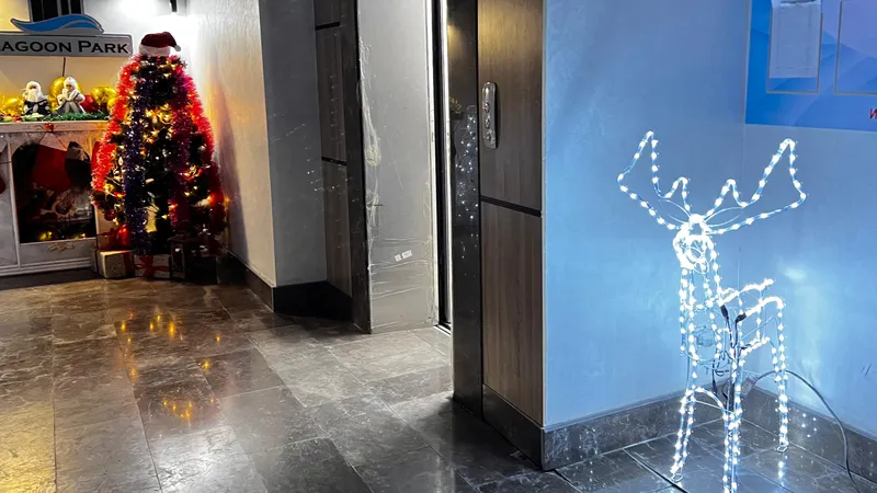 Новый год, новогоднее украшение подъезда, новогоднее украшение двора, Атырау, Костанай, СКО, фото - Новости Zakon.kz от 24.12.2025 12:08