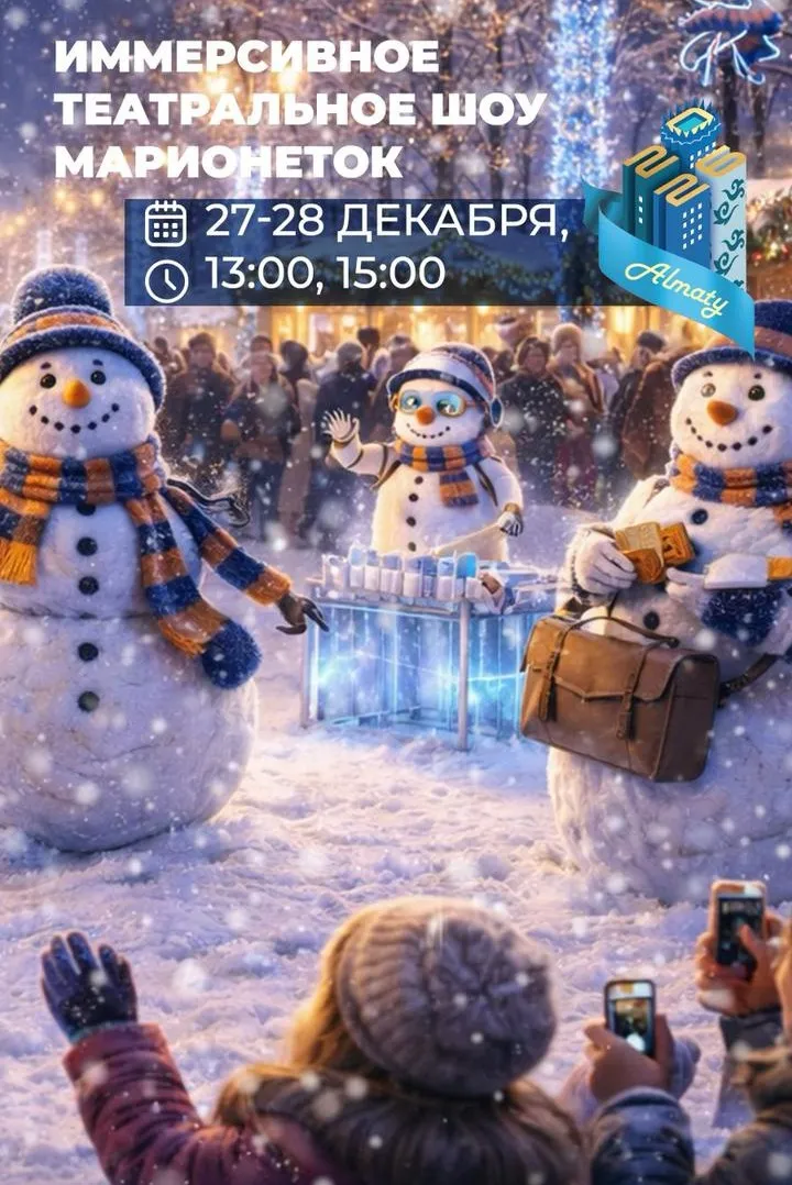 новогодние шоу в Алматы, фото - Новости Zakon.kz от 23.12.2025 18:07
