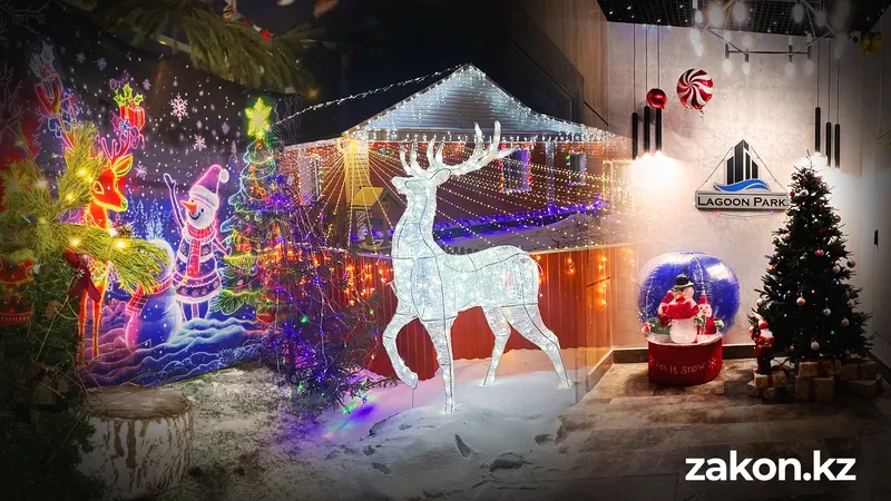 Инстаграмные локации: как казахстанцы украшают свои дворы, подъезды и села к Новому году