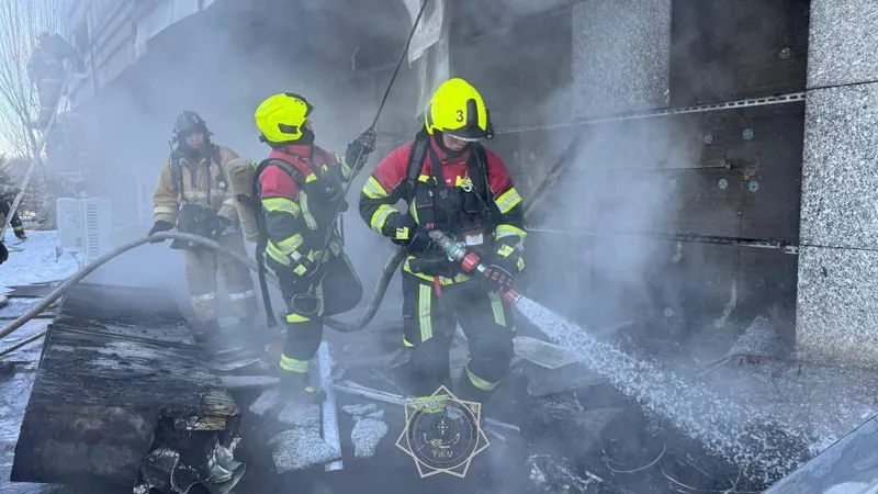 Пожар произошел в одном из ресторанов в центре Астаны