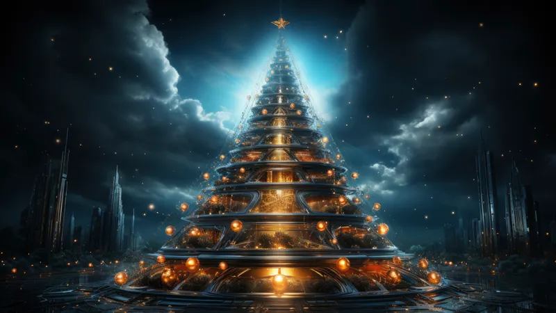 Астрономы нашли в космосе новогоднюю елку