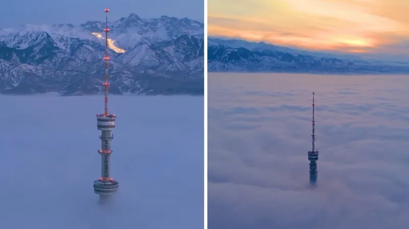 Магия Алматы: фотограф заворожил казахстанцев новым роликом