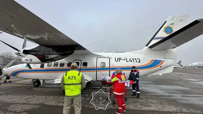 Ребенка с матерью экстренно доставили самолетом МЧС из Кызылорды в Алматы