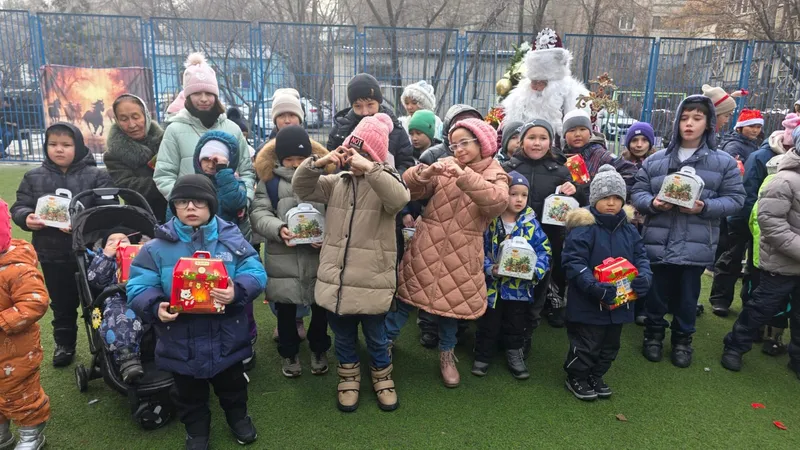 SABA GROUP KZ поздравила жителей Академгородка и ЖК "Арман Сити" с Новым годом