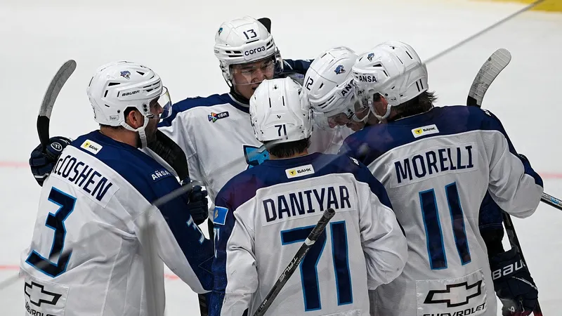 Выездная победа помогла "Барысу" закончить год на девятом месте в КХЛ