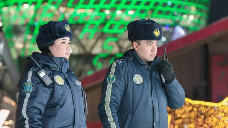 Сколько вызовов от казахстанцев поступило в полицию в новогоднюю ночь